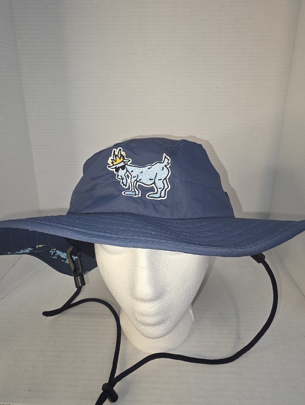 Goat USA Bucket Hat With Adjustable Striped One Size Fits Most